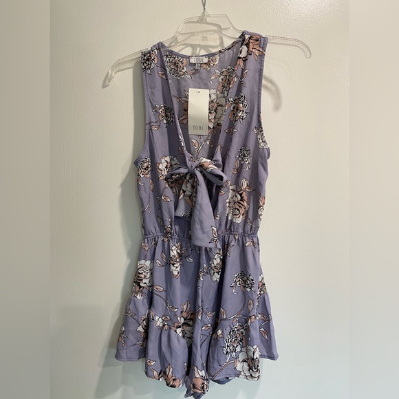 Tobi Pants - Lavender Floral Tobi Romper